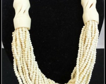 Necklace Vintage Bone Statement Necklace