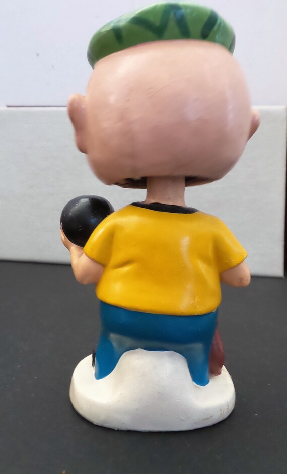 Vintage Bowler Bobblehead Nodder With Winking Eye - Etsy