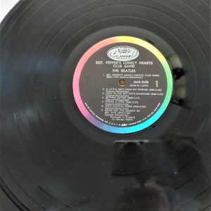 Vintage Beatles Sgt Pepper Lonely Hearts Club Band Vinyl - Etsy