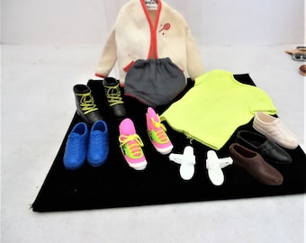 Barbie Lot of Shoes and Clothing