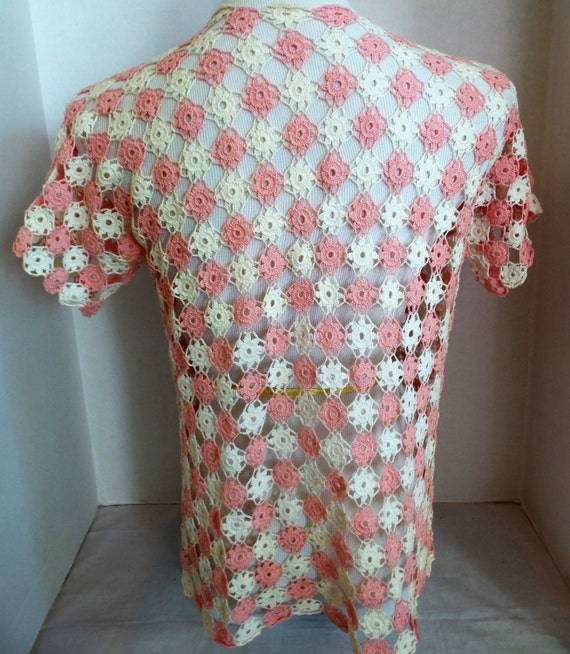 Hand Crochet Blouse Vintage 1940s - image 5