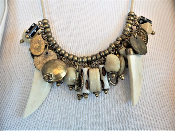 Vintage Tribal Charm Necklace