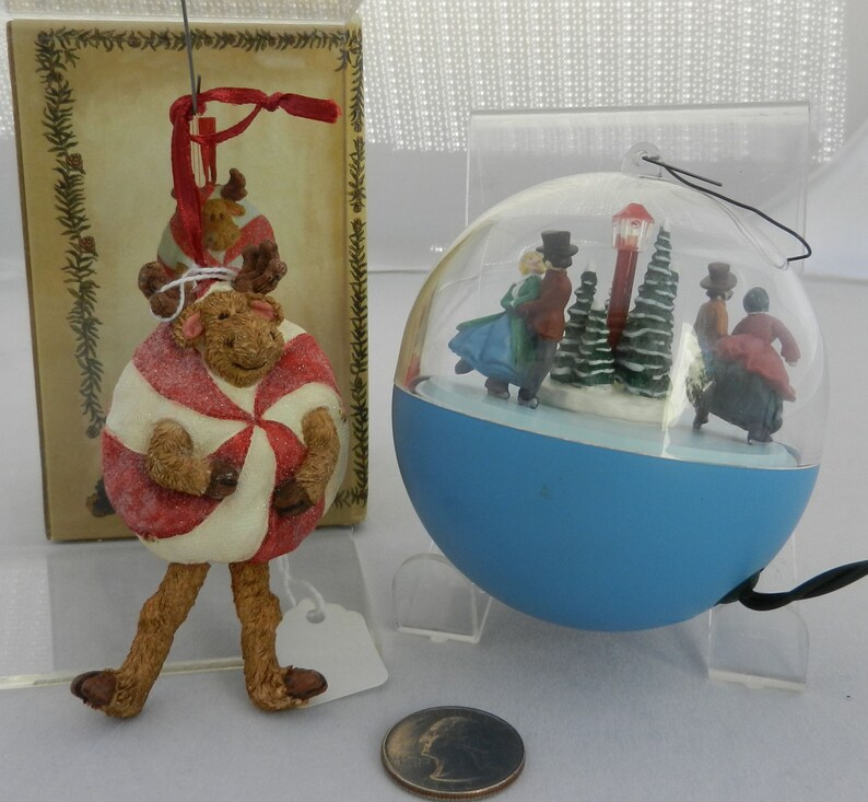 Hallmark 1981 Motion Ball Ornament & Boyds Danglemoose Etsy