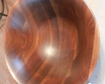 SALE Wood Bowl signed Margaret Studios Mid Century Era