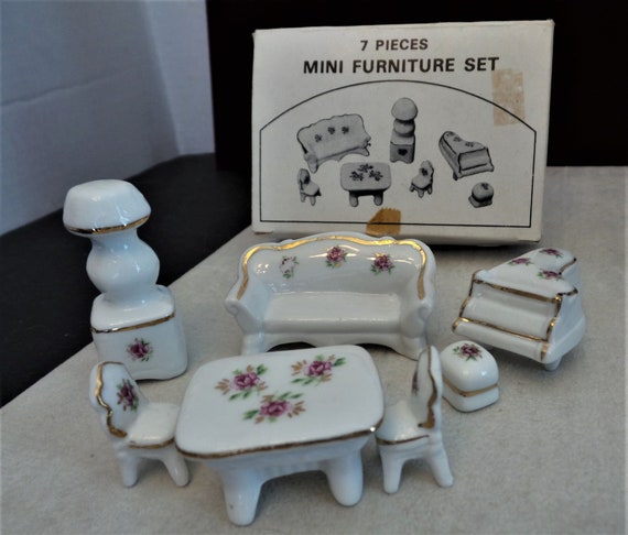 Ceramic dollhouse furniture deals