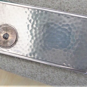 Vintage Unique Silver Locket Pendant Card Holder