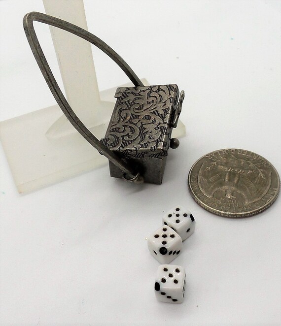 Metal Charm Box with Mini Dice - image 4