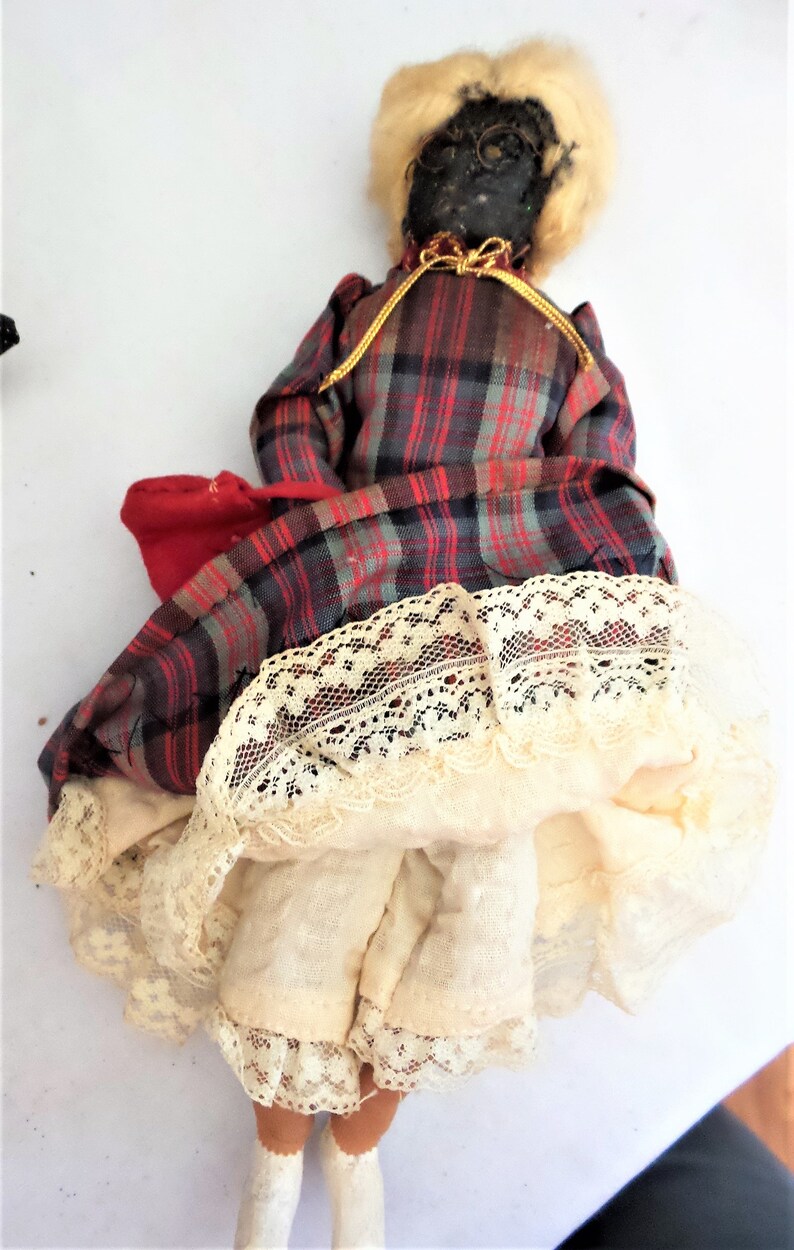 Folkart Dried Apple Face Dolls Etsy