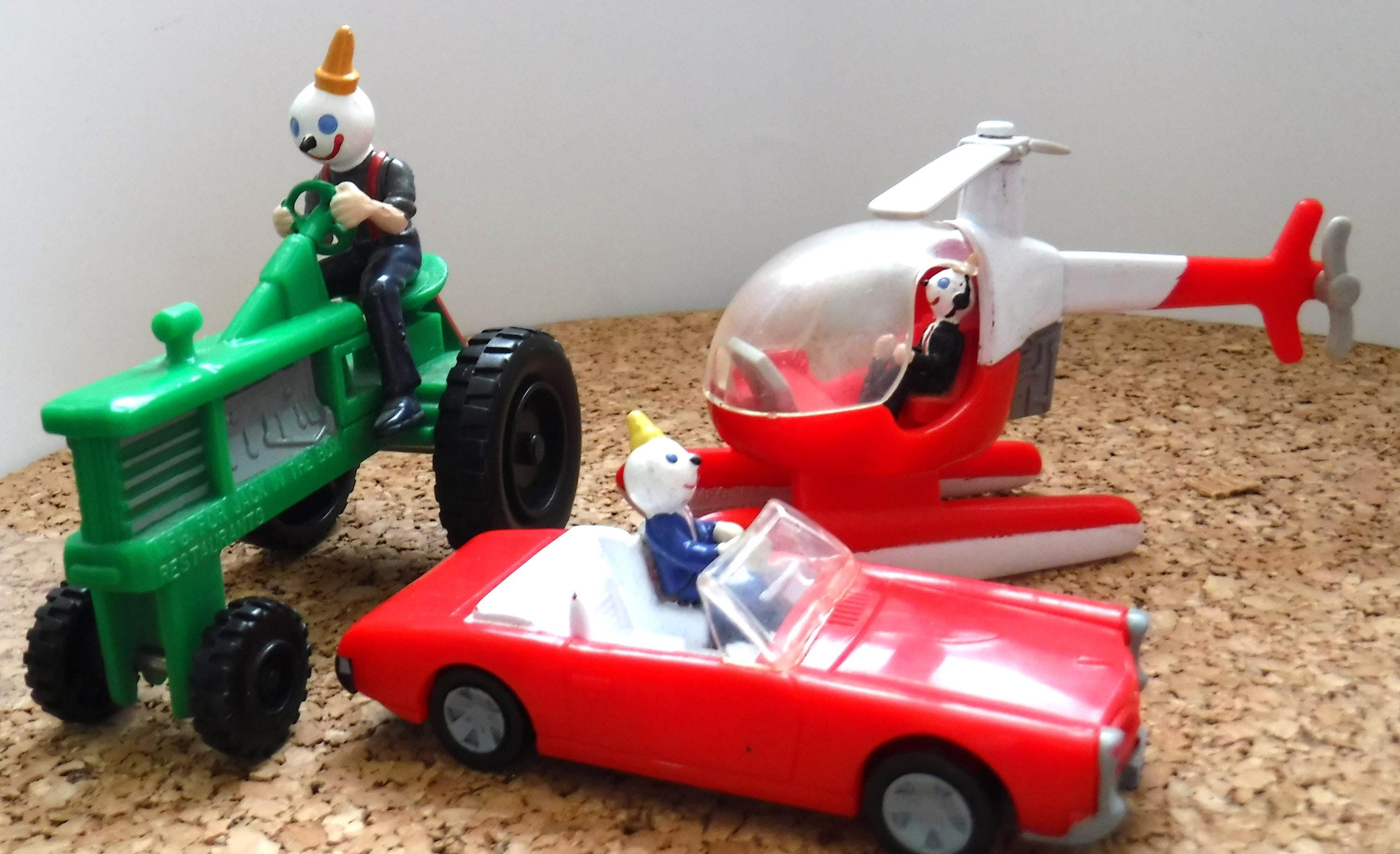 Jack in the Box Toy Car, Helicopter & Tractor - Collector's Lot - Etsy