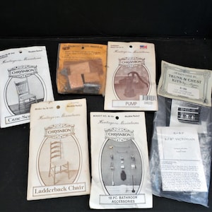 Vintage Lot of Dollhouse Chrysnbon Dollhouse Accessories Kits
