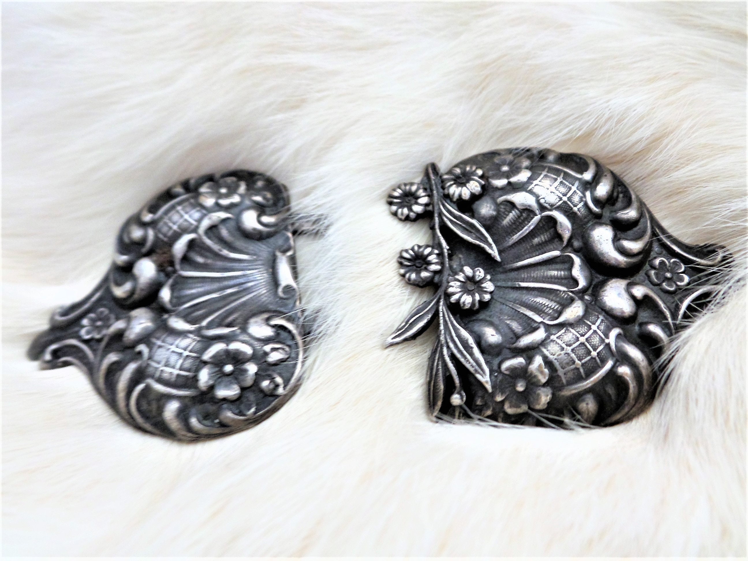 Vintage Art Deco F.N. Co. Fishel Nessler Frenchl Paste Sash Buckle Scarf Accent Similar Items to Vintage Victorian FNCO Fishel Nessler Art  main image 2