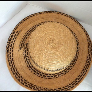 Vintage Straw Boater Hat image 2