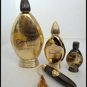 Evening of Paris Vintage Gilted Gold Gift Set - Etsy