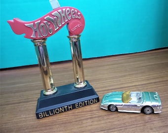 Vintage Hot Wheel 1990 Stand Billionth Edition With Hot Wheel Car Etsy