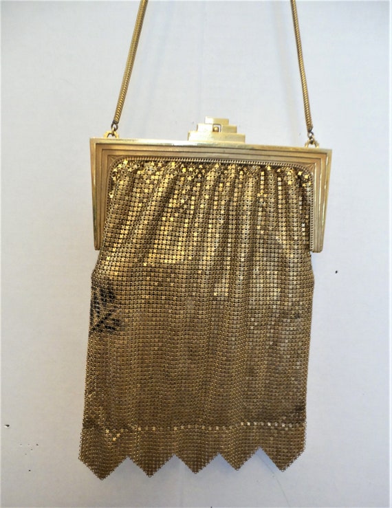 Vintage Art Deco Mesh Purse - image 3