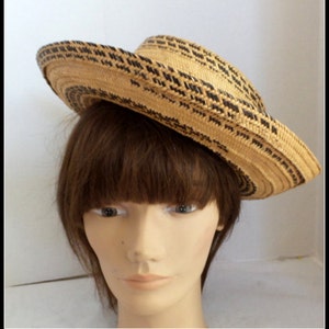 Vintage Straw Boater Hat image 5