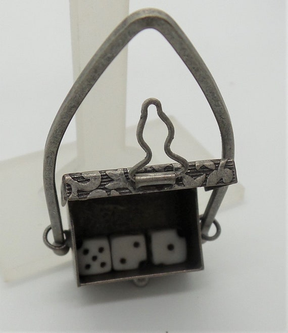 Metal Charm Box with Mini Dice - image 3