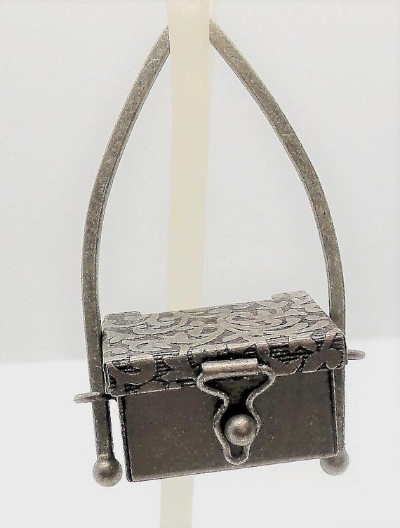 Metal Charm Box with Mini Dice