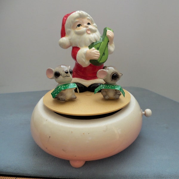 Vintage Schmid 1980 Christmas Music Box