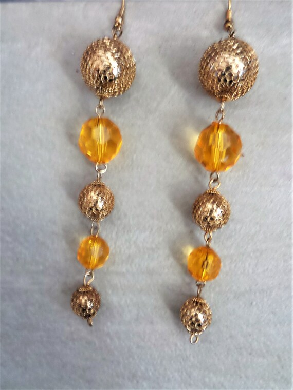 Vintage Pierced Dangle Earrings