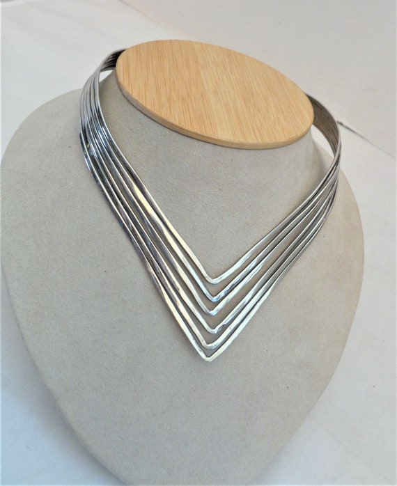 Necklace, Silver Color Collar Necklace