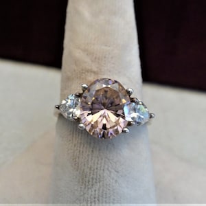 Ring Statement 925 Ring with CZ Stones Size 9 3/4