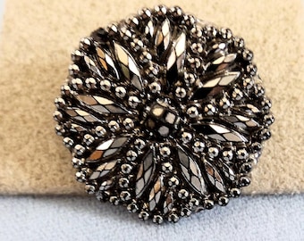 Vintage Glass Buttons by La Mode Set of 6