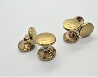 Vintage 1930s Mens Cuff Links with Retractable Chains
