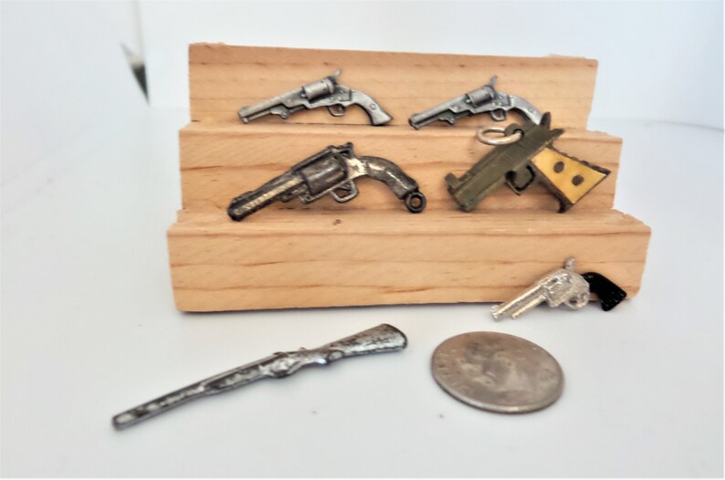A Set of 6 Miniature Dollhouse Guns - Etsy