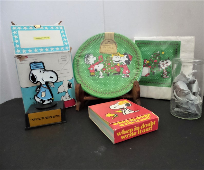 A Lot of Snoopy Collectibles Etsy