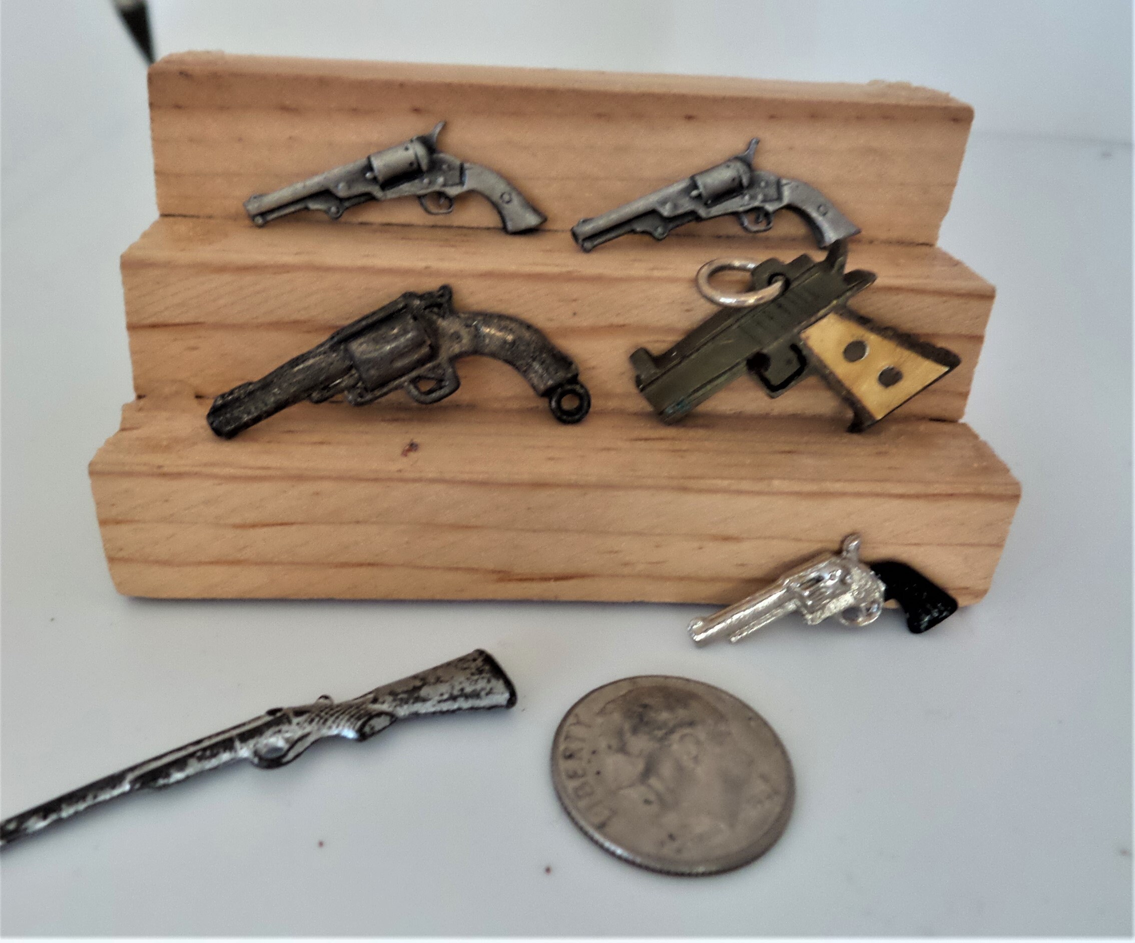 A Set of 6 Miniature Dollhouse Guns - Etsy