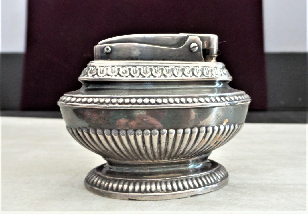 Vintage Ronson Table Lighter Queen Ann - Etsy Israel