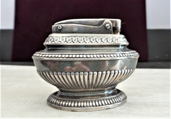 Vintage Ronson Table Lighter Queen Ann - Etsy