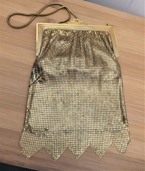 Vintage Art Deco Mesh Purse - image 1