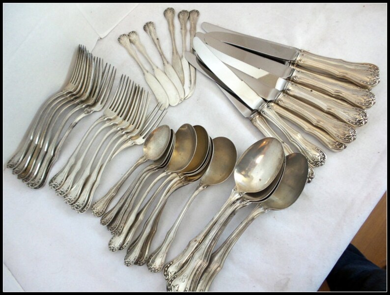 Sterling Reed and Barton Flatware Set Devon 1911 Pattern Etsy