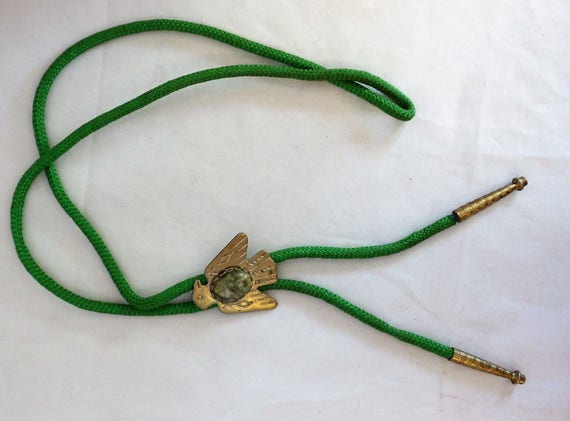 Necklace Vintage Native American Design Bolo Tie … - image 4