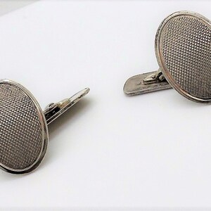 Vintage Art Deco Mens Cuff Links 835 Silver