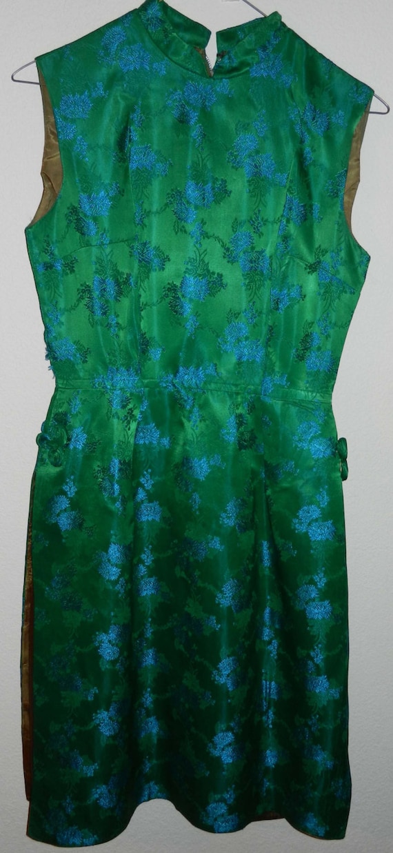 Asian Handsewn Green Dress