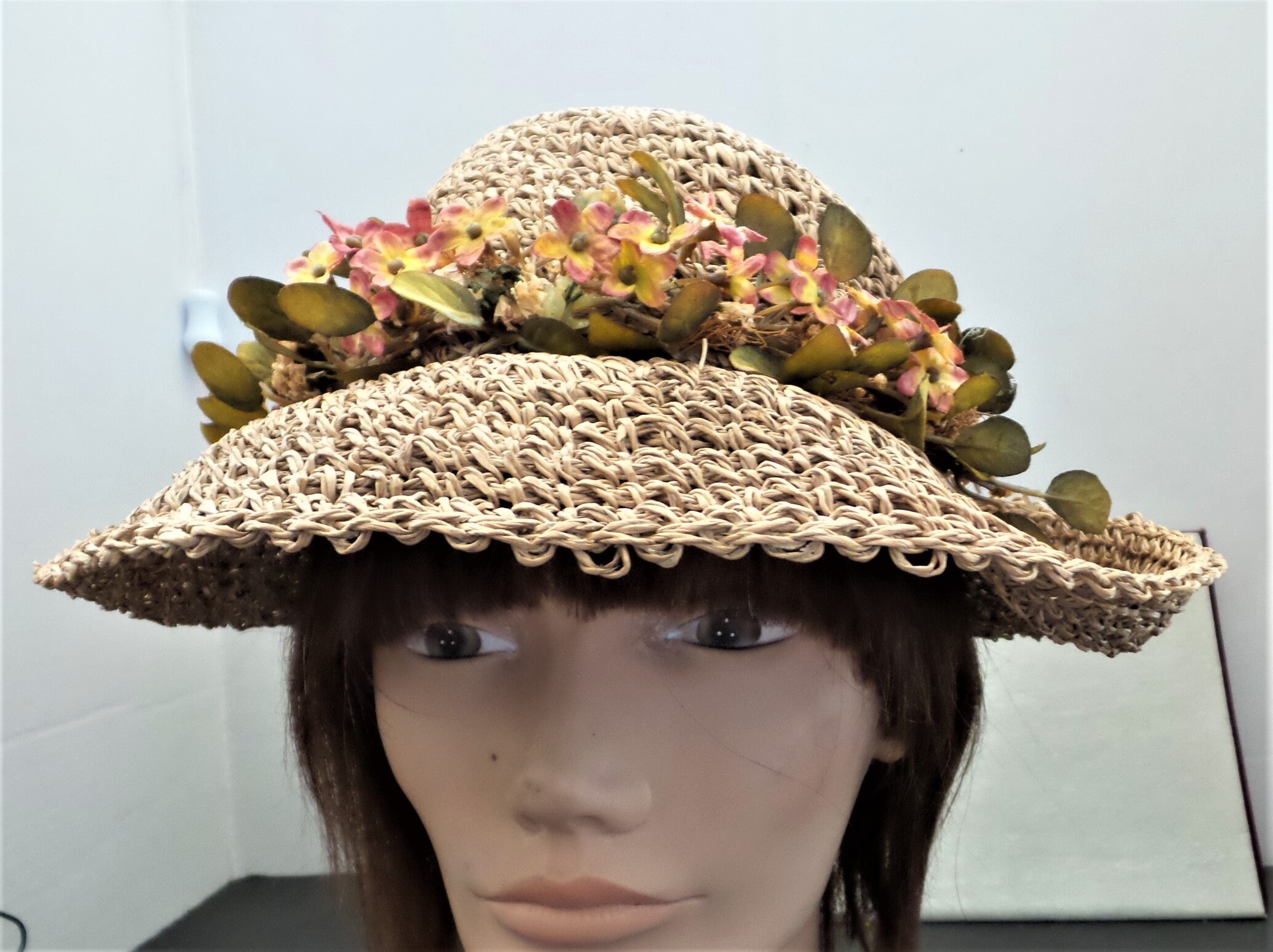 Vintage Cappelli Straw Hat - Etsy display picture 1
