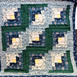 Vintage Miniature Dollhouse Quilt Handsewn by Artisan Phylllis Dale