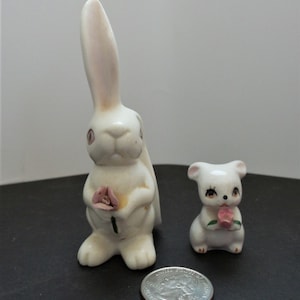 Vintage Miniature Ceramic Rabbits