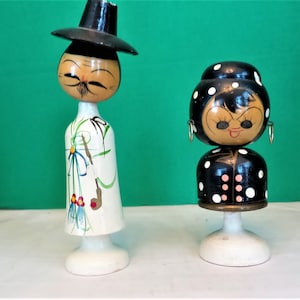 A Pair of Japanese Bobble Head Nodders