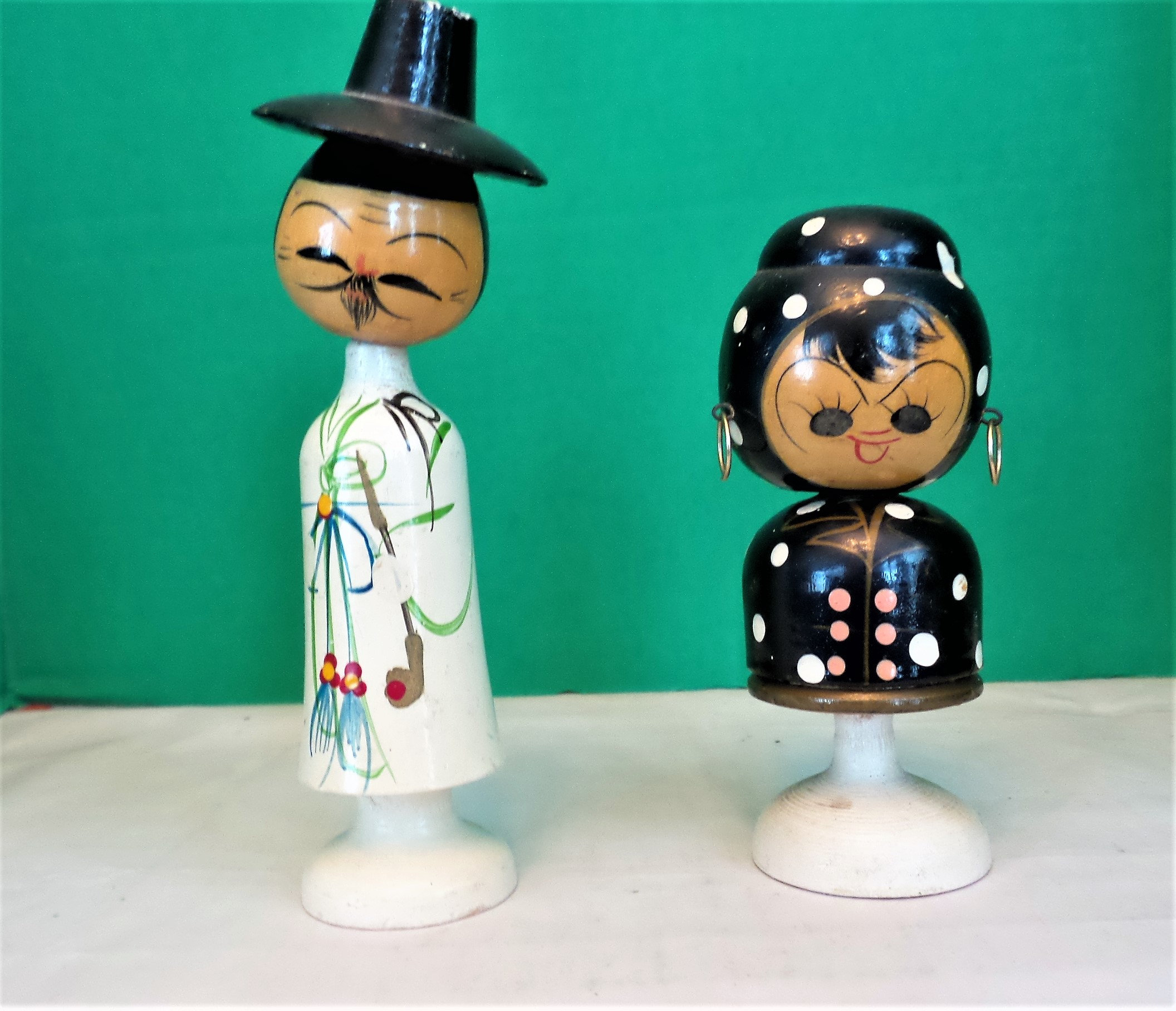 A Pair of Japanese Bobble Head Nodders - Etsy A Pair of Japanese Bobble Head Nodders - Etsy
