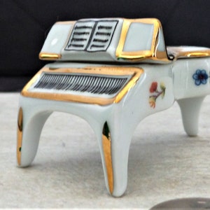 Miniature Limoge Piano Trinket Box