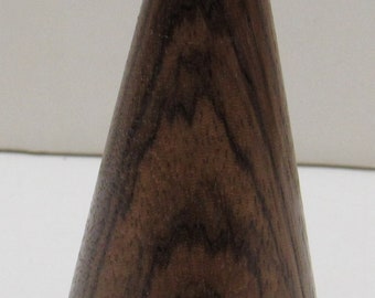 Hand Made Zebra Wood Christmas Tree - 4 1/2" tall