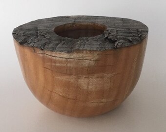 Hand Turned Ash Vessel - 6" Wide By 3 3/4" High