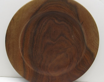 Handmade Walnut Platter - 11" Diameter, 1" High