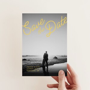 Save the Dates | Autumn Save the Date | Modern Save the Date | Photo Save the Date Template | Save the Date | Digital Download | Canva