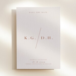 Minimalist Photo Save the Date Template: Autumn Design (Digital Download)