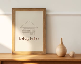 Bahay Kubo Druck: Filippo Kinderzimmer Dekor (Digitaler Download)